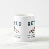 Ruhestand unter neuem Management, sonnige Ruhestan Kaffeetasse (Mittel)