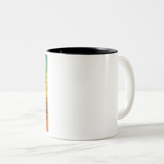 Ruhestand unter neuer Leitung Siehe Großkinder Zweifarbige Tasse (VorderseiteRechts)