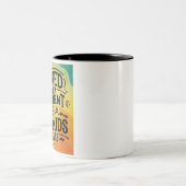 Ruhestand unter neuer Leitung Siehe Großkinder Zweifarbige Tasse (Mittel)