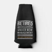 Ruhestand unter New Management Funny Retirement Ge Flaschenkühler (Vorderseite)