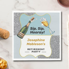 Ruhestand verlassend Party Serviette