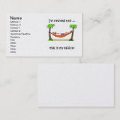 Ruhestand Visitenkarte (Vorne/Hinten)