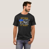 Ruhestand von Captain Pilot Ruhestand T-Shirt (Vorne ganz)