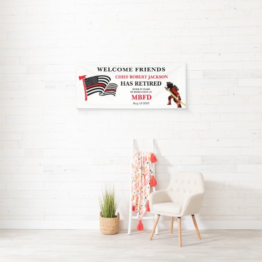 Ruhestand von Feuerwehrleuten Banner (Insitu)