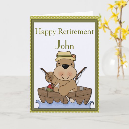 Ruhestand von Fischereibeeren Karte (Gelbe Blume)