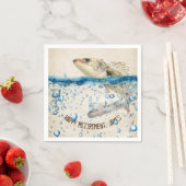 Ruhestand von großen Fischen in Wasser Serviette (Beispiel)