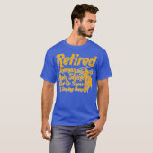 Ruhestand von Lineman Electrician Electrician Reti T-Shirt (Vorne ganz)