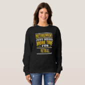 Ruhestand von Netball Sprichwort Sweatshirt (Vorne ganz)