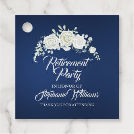 Ruhestand Weibliches Party Vintage Weiße Rosengren Geschenkanhänger