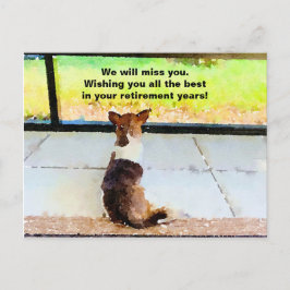 Ruhestand - Wir werden Sie vermissen. Postkarte