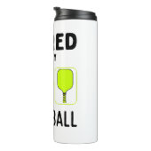 Ruhestand zum Pickleball Thermosbecher (Nach rechts gedreht)