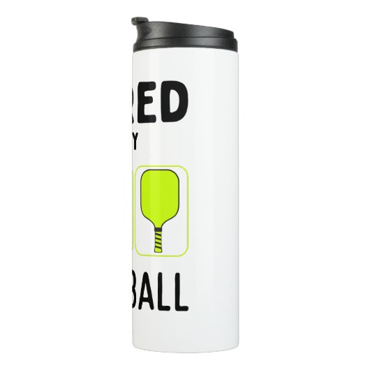 Ruhestand zum Pickleball Thermosbecher (Nach rechts gedreht)