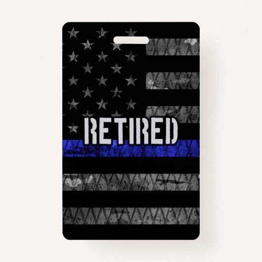 Ruheständige Polizeiflagge Ausweis (Vorderseite)