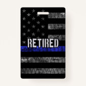 Ruheständige Polizeiflagge Ausweis (Rückseite)