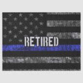 Ruheständige Polizeiflagge Seidenpapier (Vorderseite)