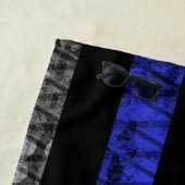 Ruheständige Polizeiflagge Strandtuch (Beispiel)