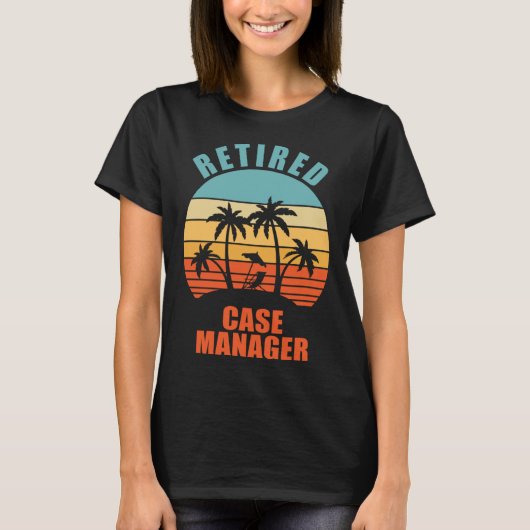 Ruheständiger Fallmanager Happy Retirement T-Shirt (Vorderseite)