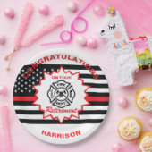 Ruheständiger Feuerwehrmann Herzlichen Glückwunsch Pappteller (Party)