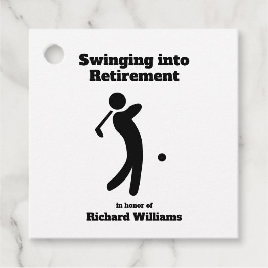 Ruheständiger Golf-Player in Ruhestand Geschenkanhänger (Vorderseite)