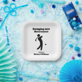 Ruheständiger Golf-Player in Ruhestand Pappteller (Party)