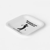 Ruheständiger Golf-Player in Ruhestand Pappteller (Gewinkelt)