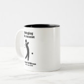 Ruheständiger Golf-Player in Ruhestand Zweifarbige Tasse (Vorderseite Links)