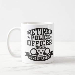 Ruheständiger Polizeibeamter verhaften ihn Kaffeetasse