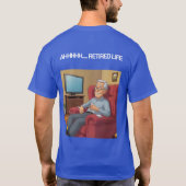 Ruheständiger Spaß, Senior Man T-Shirt (Rückseite)