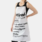 Ruheständiges Definition-Substantiv, Funny Retirem Schürze (InSitu)