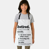 Ruheständiges Definition-Substantiv, Funny Retirem Schürze (Insitu)