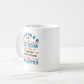 Ruheständischer Electric Funny Retirement Way Happ Kaffeetasse (Vorderseite Links)