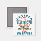 Ruheständischer Electric Funny Retirement Way Happ Magnet (Vorderseite/Rückseite)