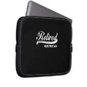Ruheständischer Elektro-Party-Geschenk Laptopschutzhülle (Vorne Rechts)