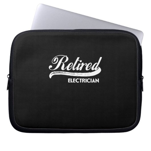 Ruheständischer Elektro-Party-Geschenk Laptopschutzhülle (Vorderseite)