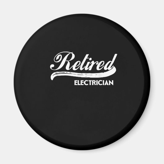 Ruheständischer Elektro-Party-Geschenk Magnet (Vorne)