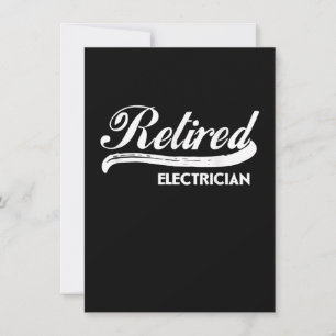 Ruheständischer Elektro-Party-Geschenk Mitteilungskarte