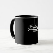 Ruheständischer Elektro-Party-Geschenk Tasse (Vorderseite Links)