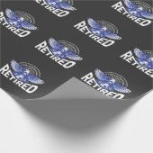 Ruheständischer Polizeibeamter Rente festgenommen Geschenkpapier (Ecke)