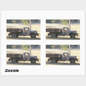 Ruheständischer Power Wagon, alter Lieferwagen Rechteckiger Aufkleber (Blatt)