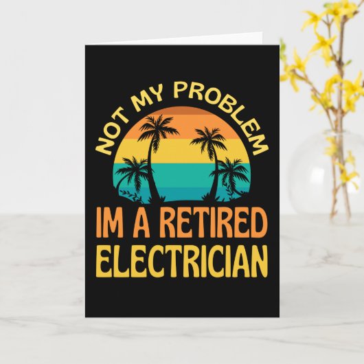 Ruheständischer Strom nicht mein Problem mehr Karte (Gelbe Blume)