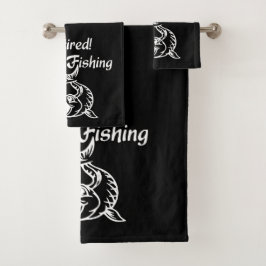 Ruheständler beim Angeln Badhandtuch Set
