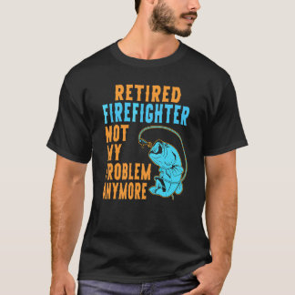 Ruheständler Feuerwehrmann Angeln Ruhestand T-Shirt