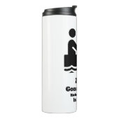 Ruheständler Fischen Moderne Minimalistische Alter Thermosbecher (Nach links gedreht)