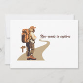 Ruheständler für Gone Wandern Nächstes Erlebnisren Einladung (Rückseite)