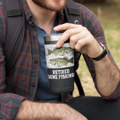 Ruheständler Gone Fishing Largemouth Bass Rustikal Thermobecher