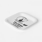 Ruheständler Gone Fishing Stehende Fischer Ruhesta Pappteller (Gewinkelt)