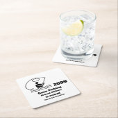 Ruheständler Gone Fishing Stehende Fischer Ruhesta Rechteckiger Pappuntersetzer (Vor Ort)