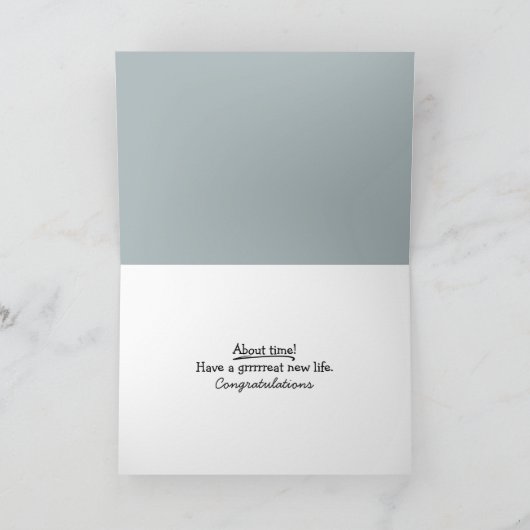 Ruheständler Karte (Innenseite)