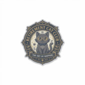 Ruheständler-Katze Katze Papa Geschenkidee - Ruhes Aufkleber (Vorderseite)