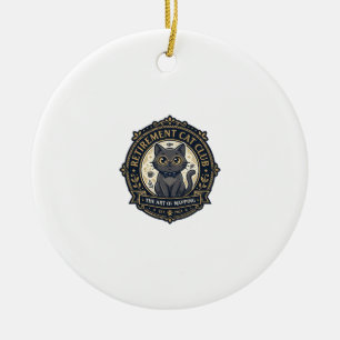 Ruheständler-Katze Katze Papa Geschenkidee - Ruhes Keramik Ornament